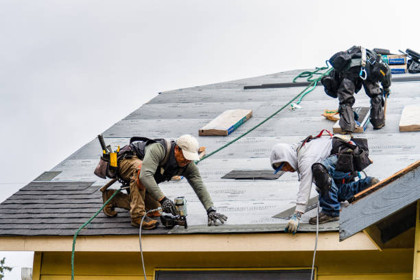Professional Roof Installation technician working in Ola, ID